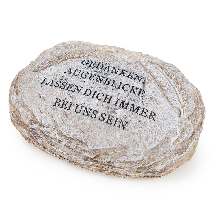 Grab Deko künstlicher Stein Natur mit Text 18,5 x 13 x 6 frostsicher - Foto 1