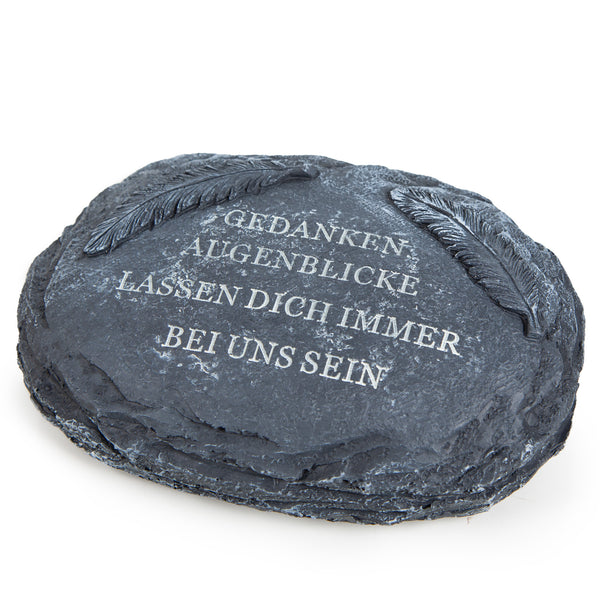 Gedenkstein mit Text in anthrazit 18 x 13 x 6 cm frostsicher - Foto 1