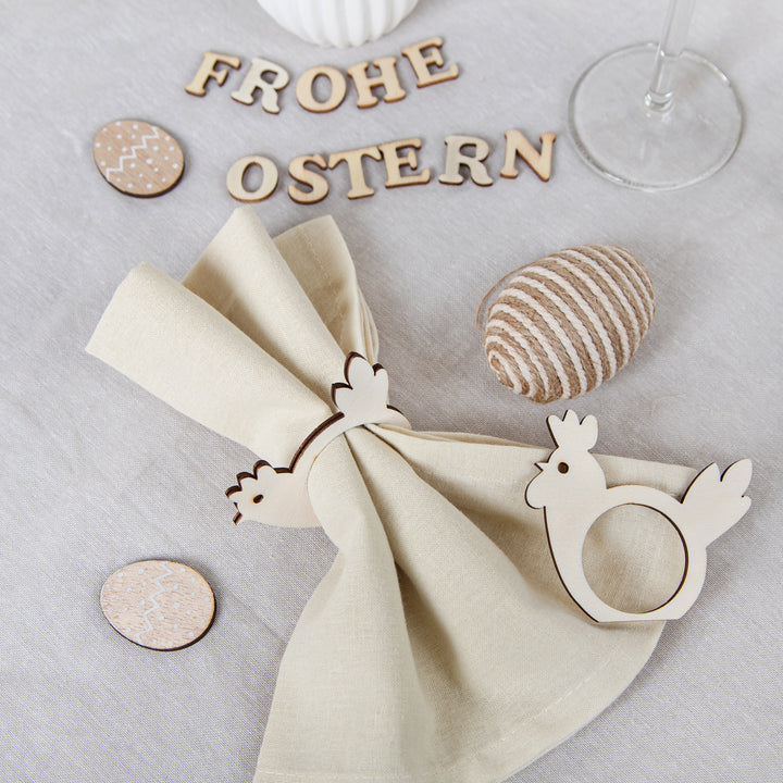 6 Ostereier grün weiß hellgrün Osterdekoration Eier zum Aufhängen Plastikeier 6 cm