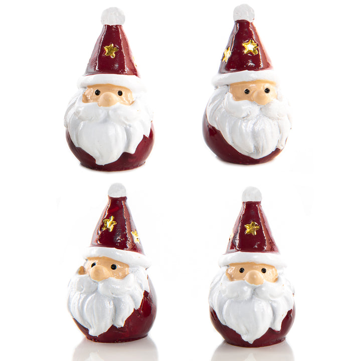 12 Mini Nikolaus Figuren - Weihnachtsmann Miniatur 3,5 cm - Foto 2