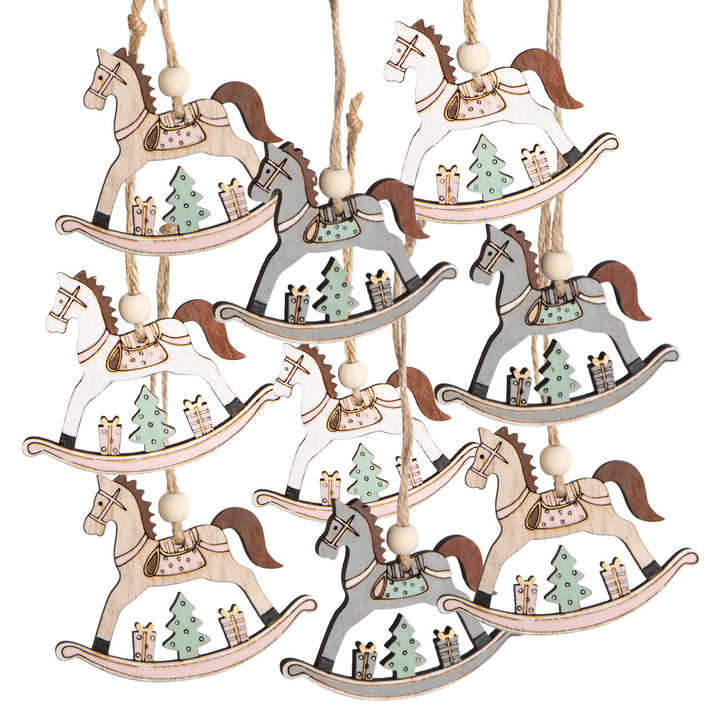 6 Mini Engel Weihnachtsengel als kleines Geschenk Creme weiß 5 cm