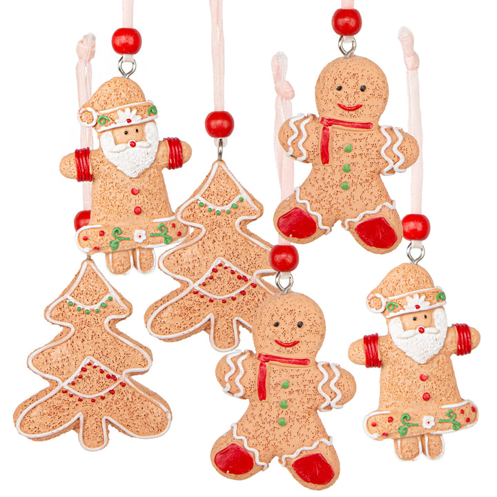 8 kleine Häuser - Deko Stadt weihnachtlich aus Holz rot braun 4-6 cm
