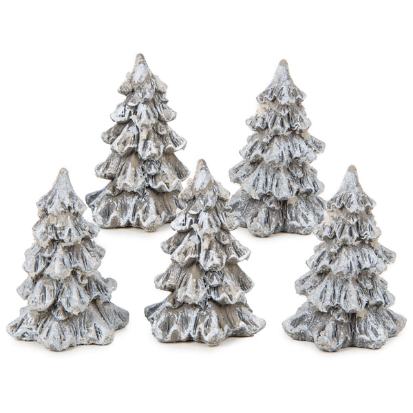 Weihnachtsdeko Set Weihnachtsbaum + Hirsch aus Holz &amp; Metall 16 x 18 cm