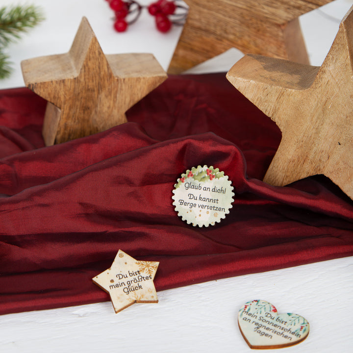 5 kleine Weihnachten Geschenke Engelfiguren 4 cm - mit Weihnachtskarten