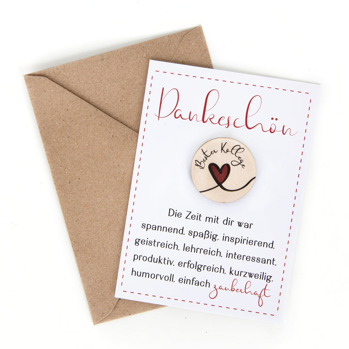 Taler "Bester Kollege" Karte Abschiedsgeschenk Rente Jobwechsel - Foto 1