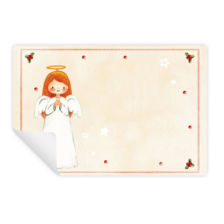 25 Universalaufkleber zum Beschriften - Geschenketiketten 7,4 x 5,2 cm