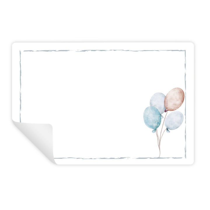 25 Weihnachtsaufkleber Schneemann für Kinder - zum Beschriften 7,4 x 5,2 cm