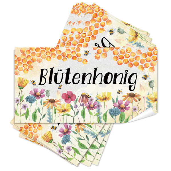 25 Honig aus der Region Aufkleber Bienenwaben Bienen Sticker Imker 10 x 5 cm