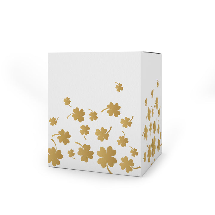 6 kleine Glücksschweinchen 5 cm mit Goldener Krone &amp; Kleeblatt Glücksbringer