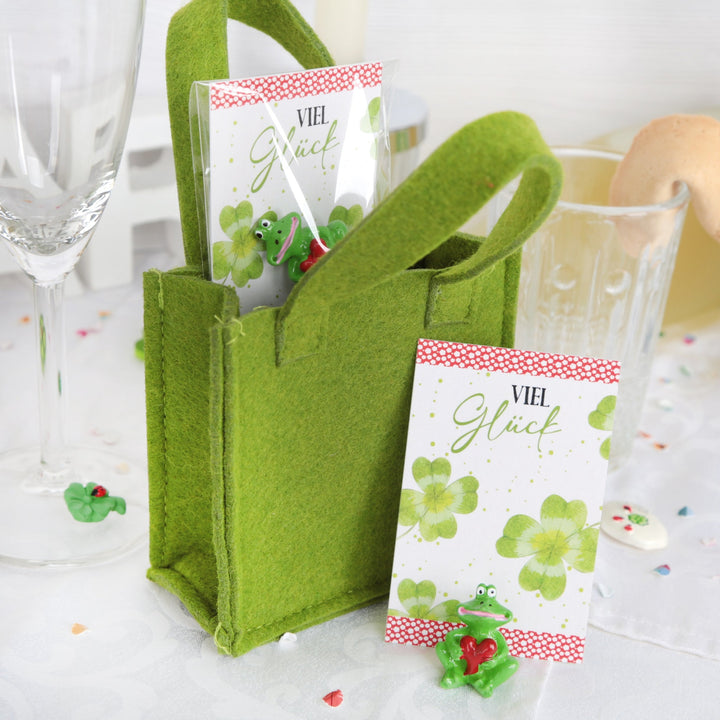 10 kleine Frösche mit Herz + Karte "Viel Glück" Give-Away - Foto 2
