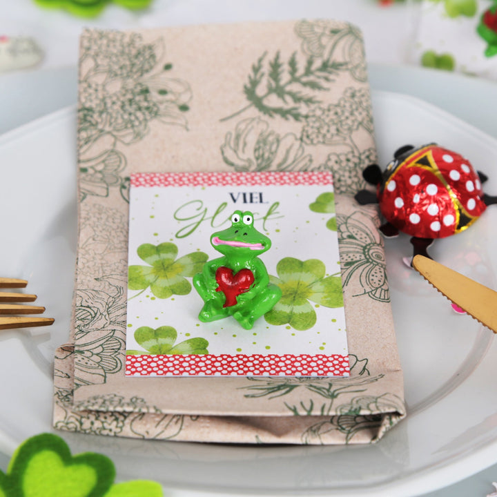 10 kleine Frösche mit Herz + Karte "Viel Glück" Give-Away - Foto 5