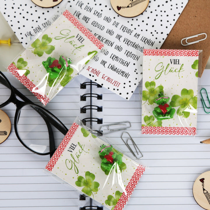 10 kleine Frösche mit Herz + Karte "Viel Glück" Give-Away - Foto 6