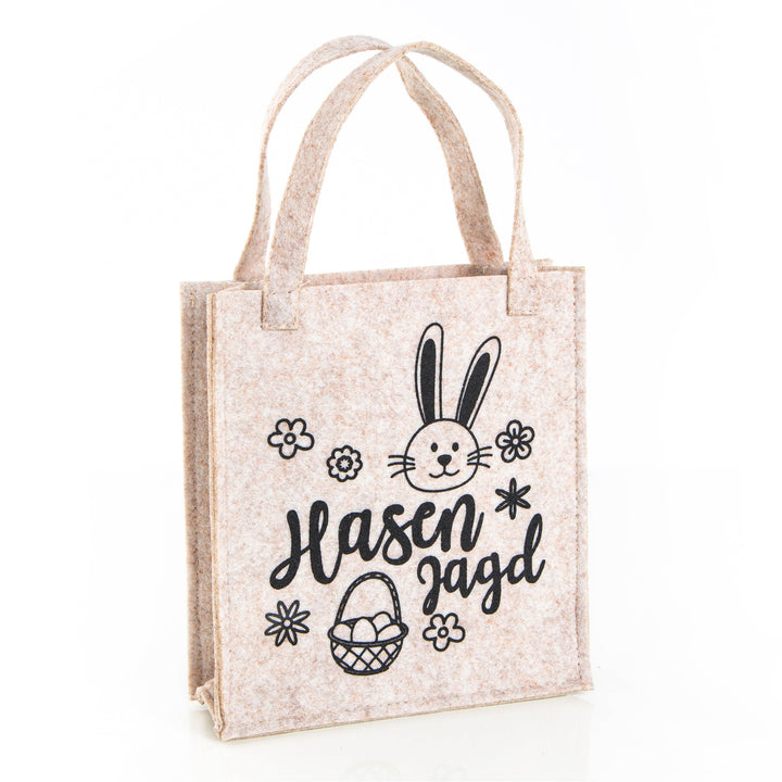 Filztasche Ostern Osternest zum Befüllen beige 18x20x5cm - Foto 1