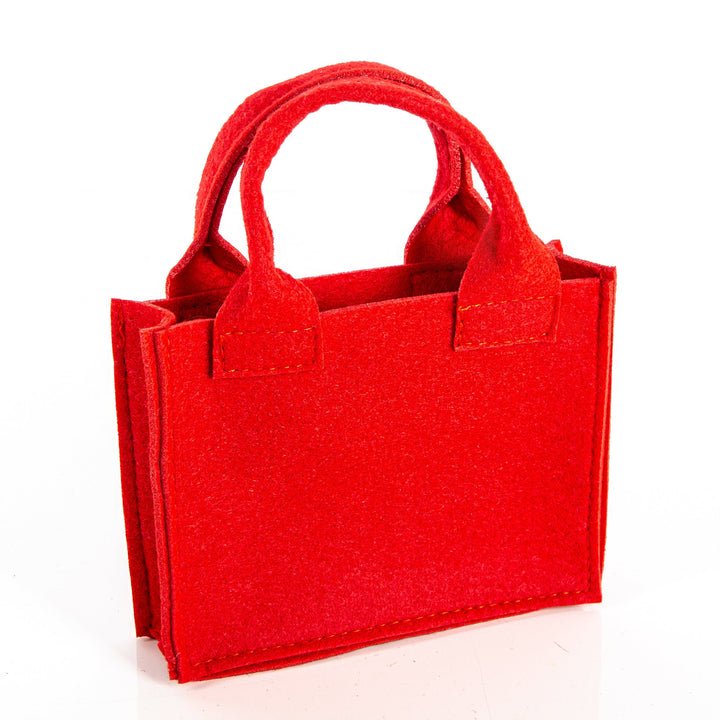 5 kleine Filztaschen rot 15x12cm Geschenktasche - Foto 5