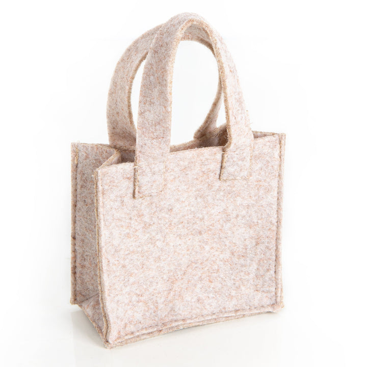 10 kleine Geschenktaschen zum Befüllen Weihnachten Hochzeit Kunden Geschenke verpacken beige 10 x 10 cm - Foto 1