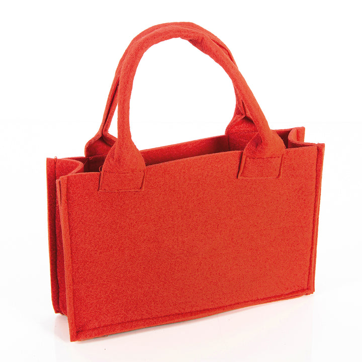 Geschenktasche rot mit Henkel Filztasche 14x21x6cm - Foto 1