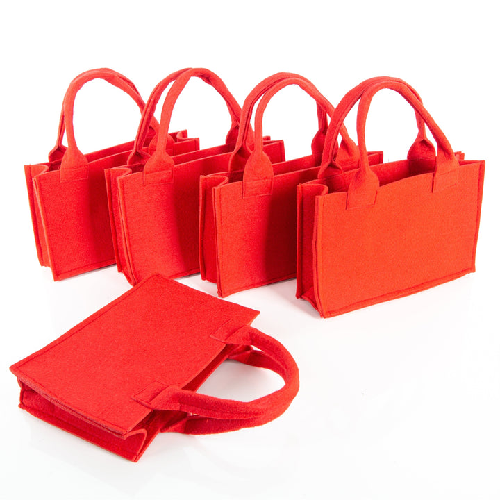 Geschenktasche rot mit Henkel Filztasche 14x21x6cm - Foto 4