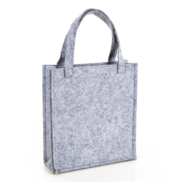 5 graue Geschenktaschen Filztasche neutral 18 x 20 x 5 cm - Foto 5