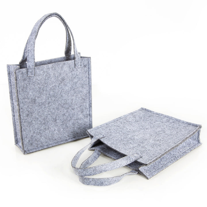 5 graue Geschenktaschen Filztasche neutral 18 x 20 x 5 cm - Foto 6