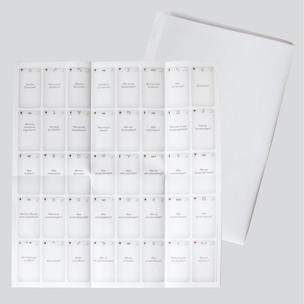 Legeblatt passend zu Visionskarten zu den Visionskarten Schule deine Intuition und lerne - Karten separat bestellen - Foto 1