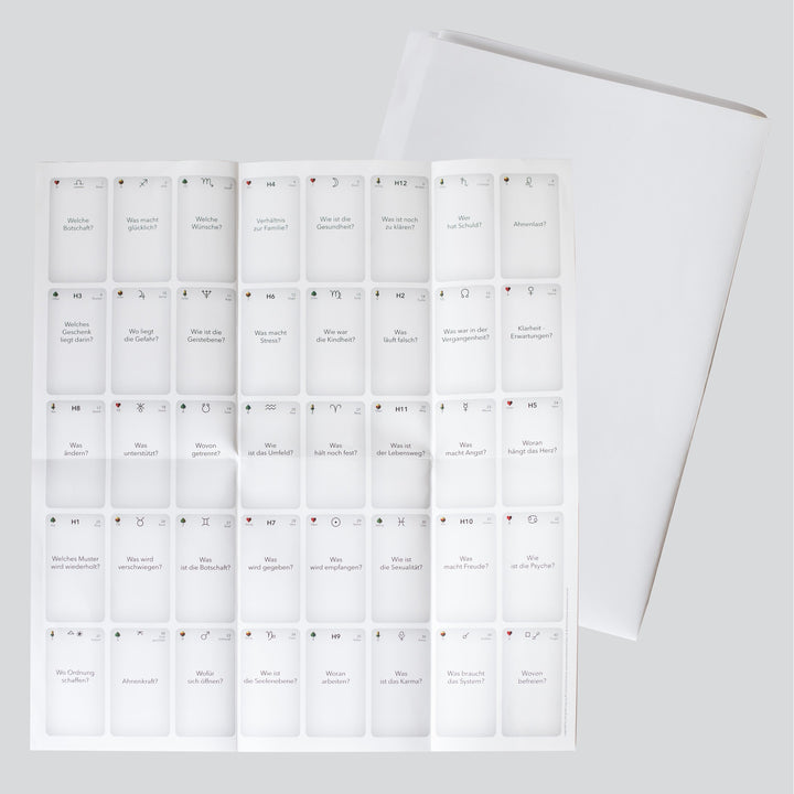 Legeblatt passend zu Visionskarten zu den Visionskarten Schule deine Intuition und lerne - Karten separat bestellen - Foto 1