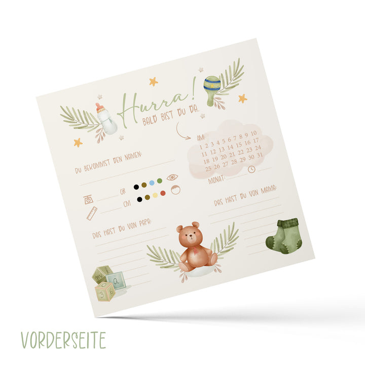 Naturfarbene Holz Bäume 2 Weihnachtsbäume 15 cm Weihnachten